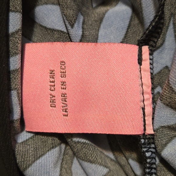 Eliza J Women's Geometric Retro Long Sleeve Dress Blue and Black Size 14P - Picture 9 of 9